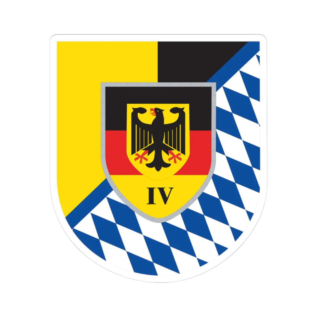 LKdo BY (Germany) (Coat of Arms) STICKER Vinyl Kiss-Cut Decal 3 Inch White - The Sticker Space