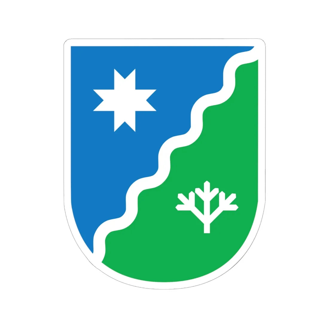 Lääne-Harju valla vapp (Estonia) (Coat of Arms) STICKER Vinyl Kiss-Cut Decal 6 Inch White - The Sticker Space