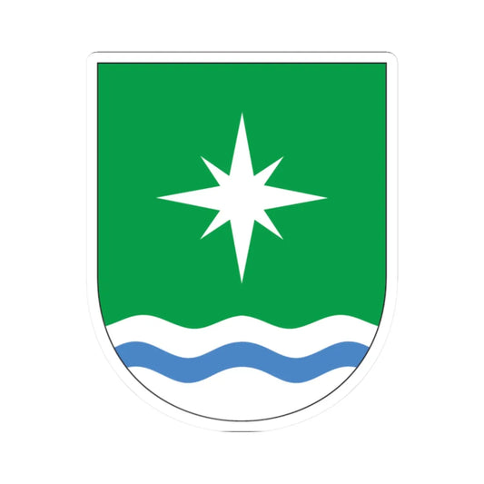 Lääne-Saare valla vapp (Estonia) (Coat of Arms) STICKER Vinyl Kiss-Cut Decal 2 Inch White - The Sticker Space