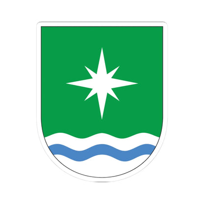 Lääne-Saare valla vapp (Estonia) (Coat of Arms) STICKER Vinyl Kiss-Cut Decal 3 Inch White - The Sticker Space