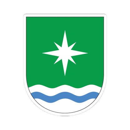 Lääne-Saare valla vapp (Estonia) (Coat of Arms) STICKER Vinyl Kiss-Cut Decal 4 Inch White - The Sticker Space