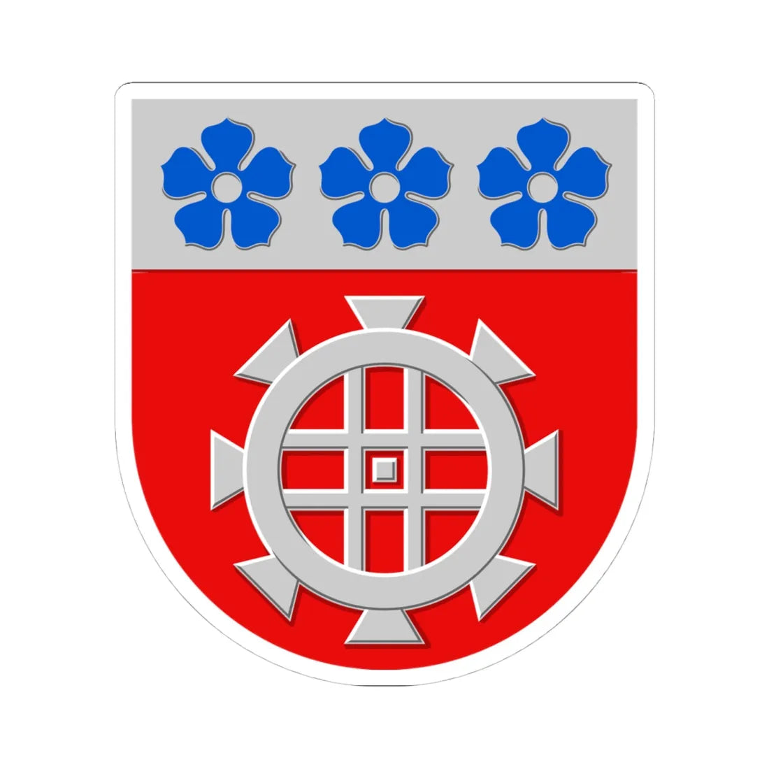 Längelmäki.vaakuna (Finland) (Coat of Arms) STICKER Vinyl Kiss-Cut Decal 4 Inch White - The Sticker Space