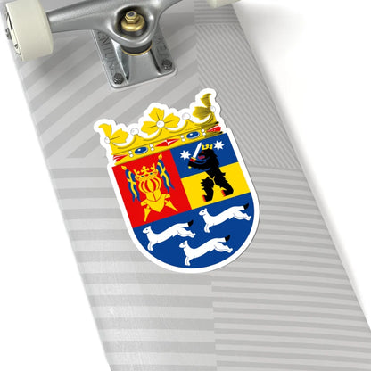 Länsi-Suomen läänin vaakuna (Finland) (Coat of Arms) STICKER Vinyl Kiss-Cut Decal - The Sticker Space