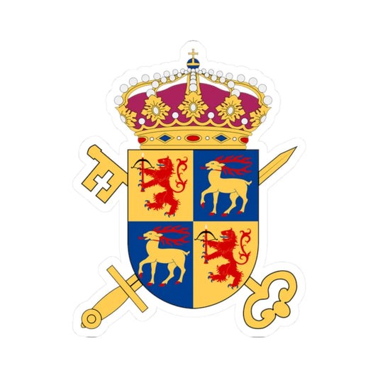 Länsrätten i Kalmar län vapen (Sweden) (Coat of Arms) STICKER Vinyl Kiss-Cut Decal 2 Inch White - The Sticker Space