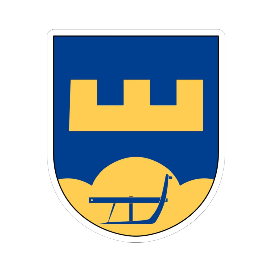 Lönsås församling vapen (Sweden) (Coat of Arms) STICKER Vinyl Kiss-Cut Decal 4 Inch White - The Sticker Space