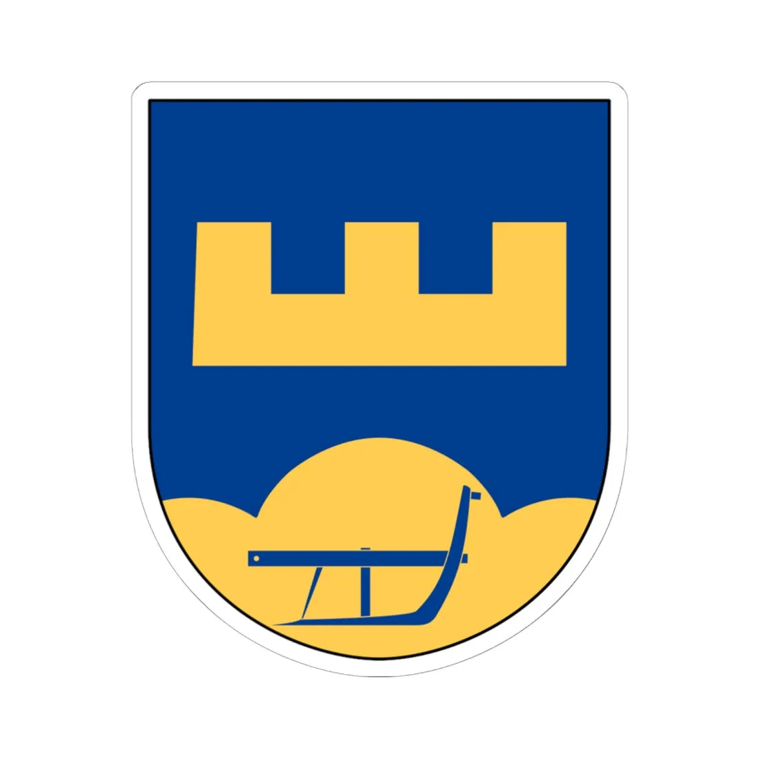 Lönsås församling vapen (Sweden) (Coat of Arms) STICKER Vinyl Kiss-Cut Decal 6 Inch White - The Sticker Space