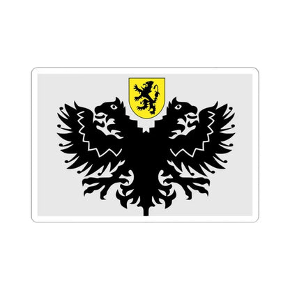 Lo-Reninge vlag (Belgium) STICKER Vinyl Kiss-Cut Decal 3 Inch White - The Sticker Space