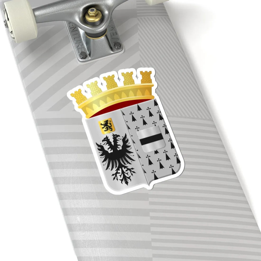 Lo-Reninge wapen (Belgium) (Coat of Arms) STICKER Vinyl Kiss-Cut Decal - The Sticker Space