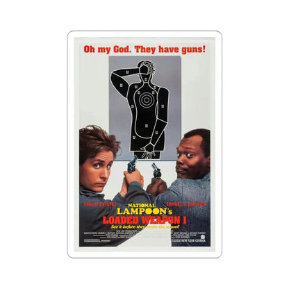 Loaded Weapon 1 1993 Movie Poster STICKER Vinyl Die-Cut Decal 3 Inch - The Sticker Space
