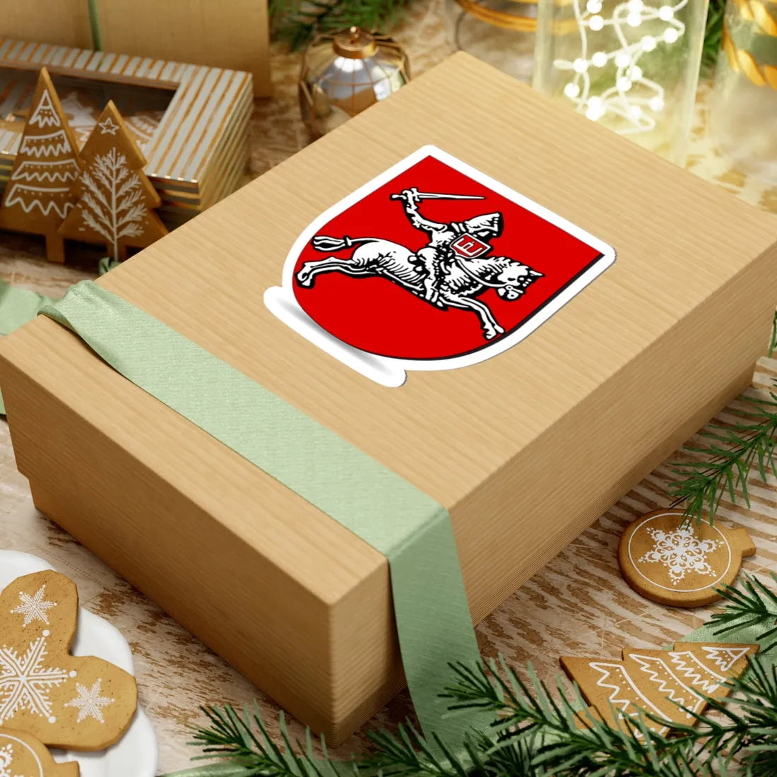 Lob Погоня Сигизмунда Кейстутовича1 (Belarus) (Coat of Arms) STICKER Vinyl Kiss-Cut Decal - The Sticker Space