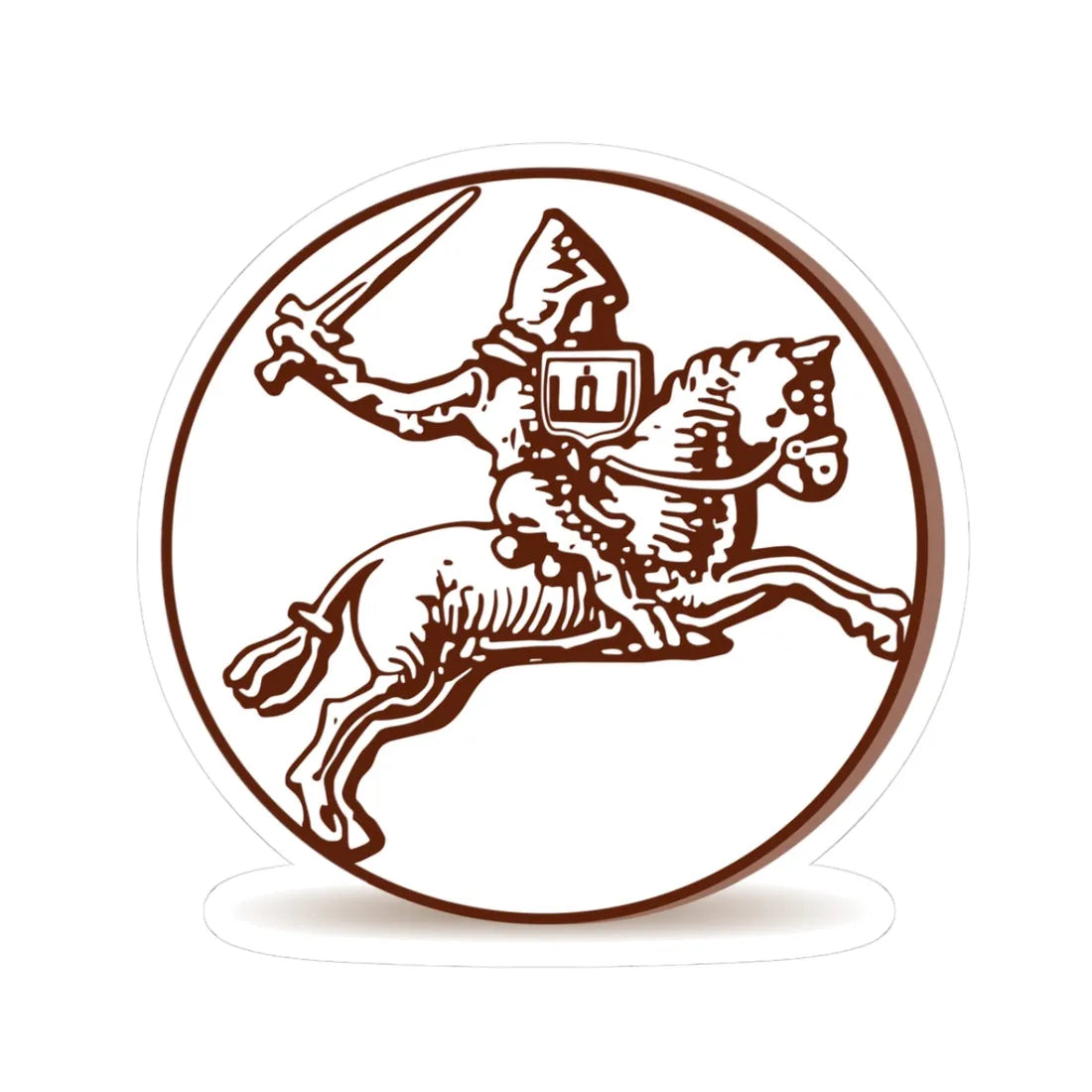 Lob Погоня Сигизмунда Кейстутовича (Belarus) (Coat of Arms) STICKER Vinyl Kiss-Cut Decal 3 Inch White - The Sticker Space