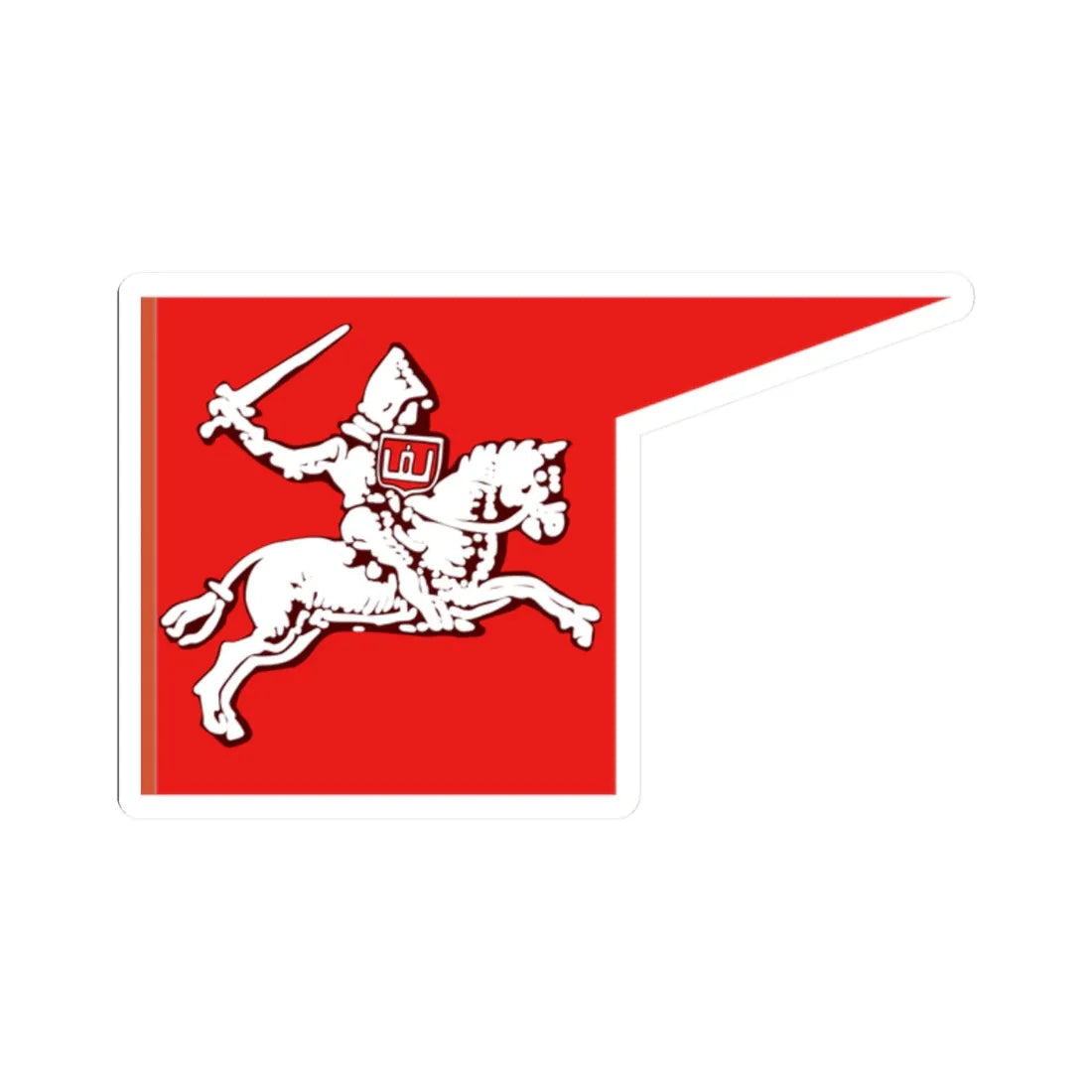 Lob Grundwald flags Litwa 1410 (Belarus) (Coat of Arms) STICKER Vinyl Kiss-Cut Decal 2 Inch White - The Sticker Space