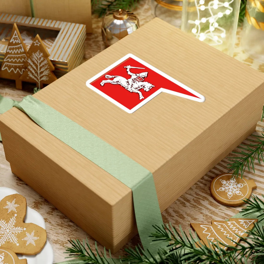 Lob Grundwald flags Litwa 1410 (Belarus) (Coat of Arms) STICKER Vinyl Kiss-Cut Decal - The Sticker Space