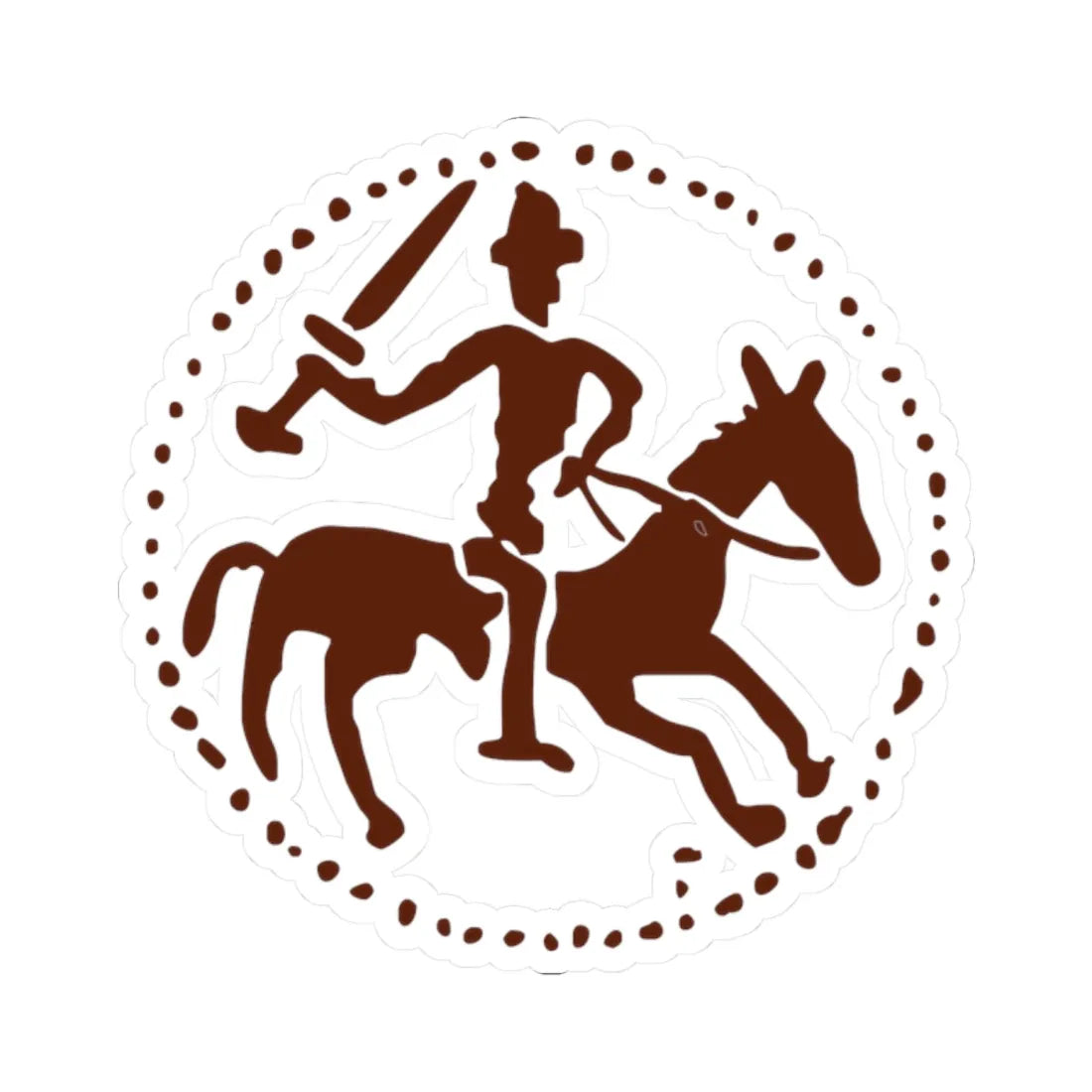 Lob Печать Лугвена Ольгердовича mini (Belarus) (Coat of Arms) STICKER Vinyl Kiss-Cut Decal 2 Inch White - The Sticker Space