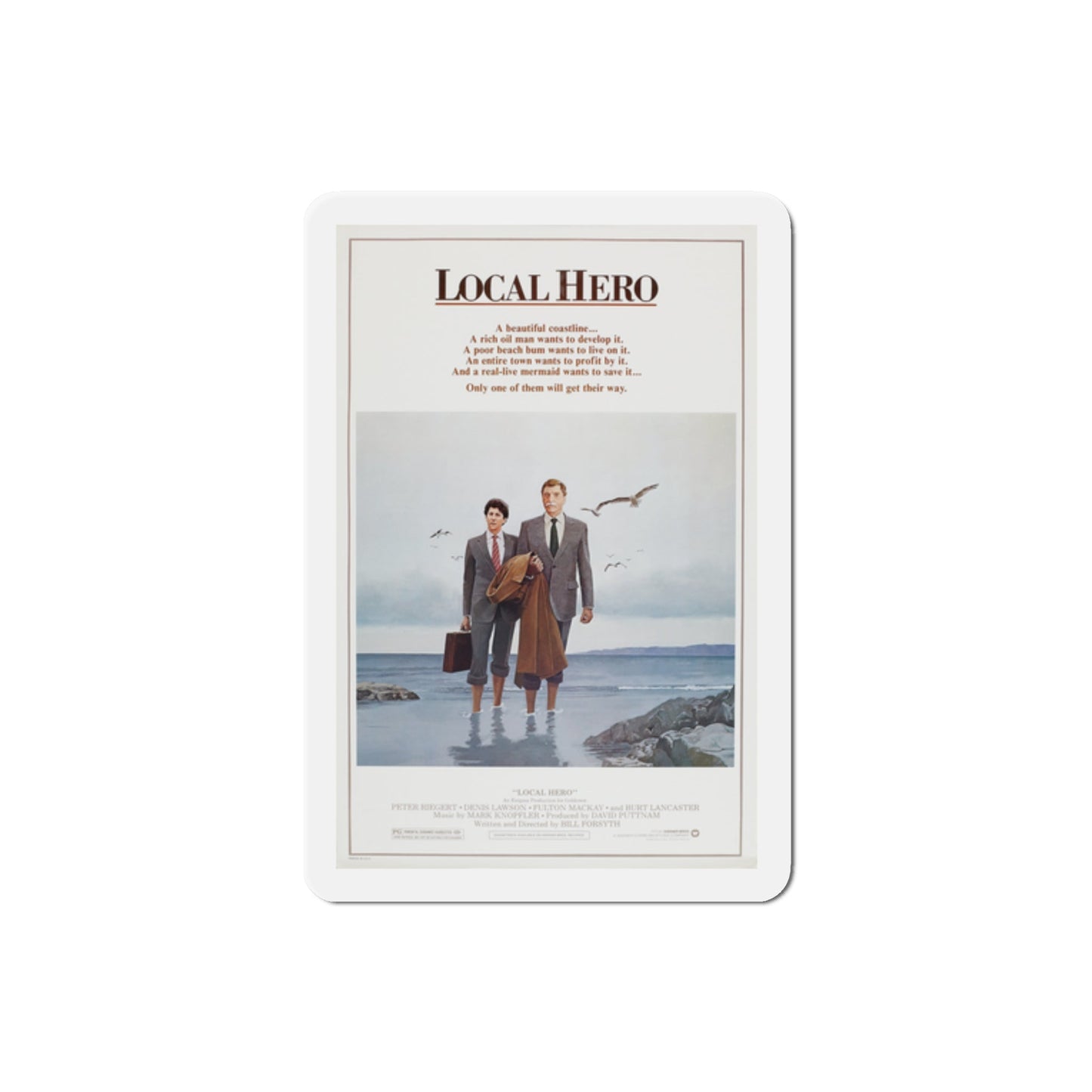 Local Hero 1983 Movie Poster Die-Cut Magnet-2" x 2"-The Sticker Space