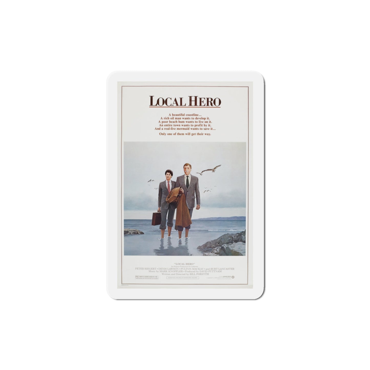 Local Hero 1983 Movie Poster Die-Cut Magnet-3" x 3"-The Sticker Space