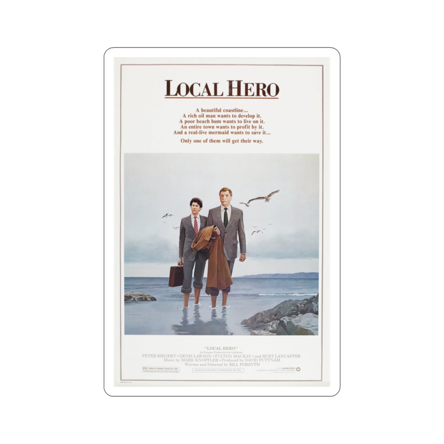 Local Hero 1983 Movie Poster STICKER Vinyl Die-Cut Decal-2 Inch-The Sticker Space