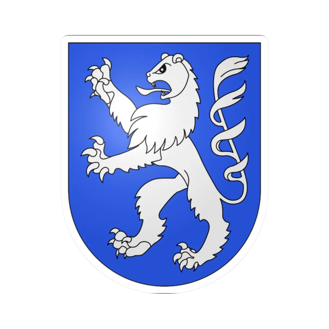 Locarno-old coat of arms (Switzerland) (Coat of Arms) STICKER Vinyl Kiss-Cut Decal 2 Inch White - The Sticker Space