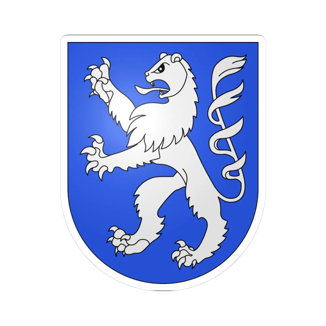 Locarno-old coat of arms (Switzerland) (Coat of Arms) STICKER Vinyl Kiss-Cut Decal 3 Inch White - The Sticker Space