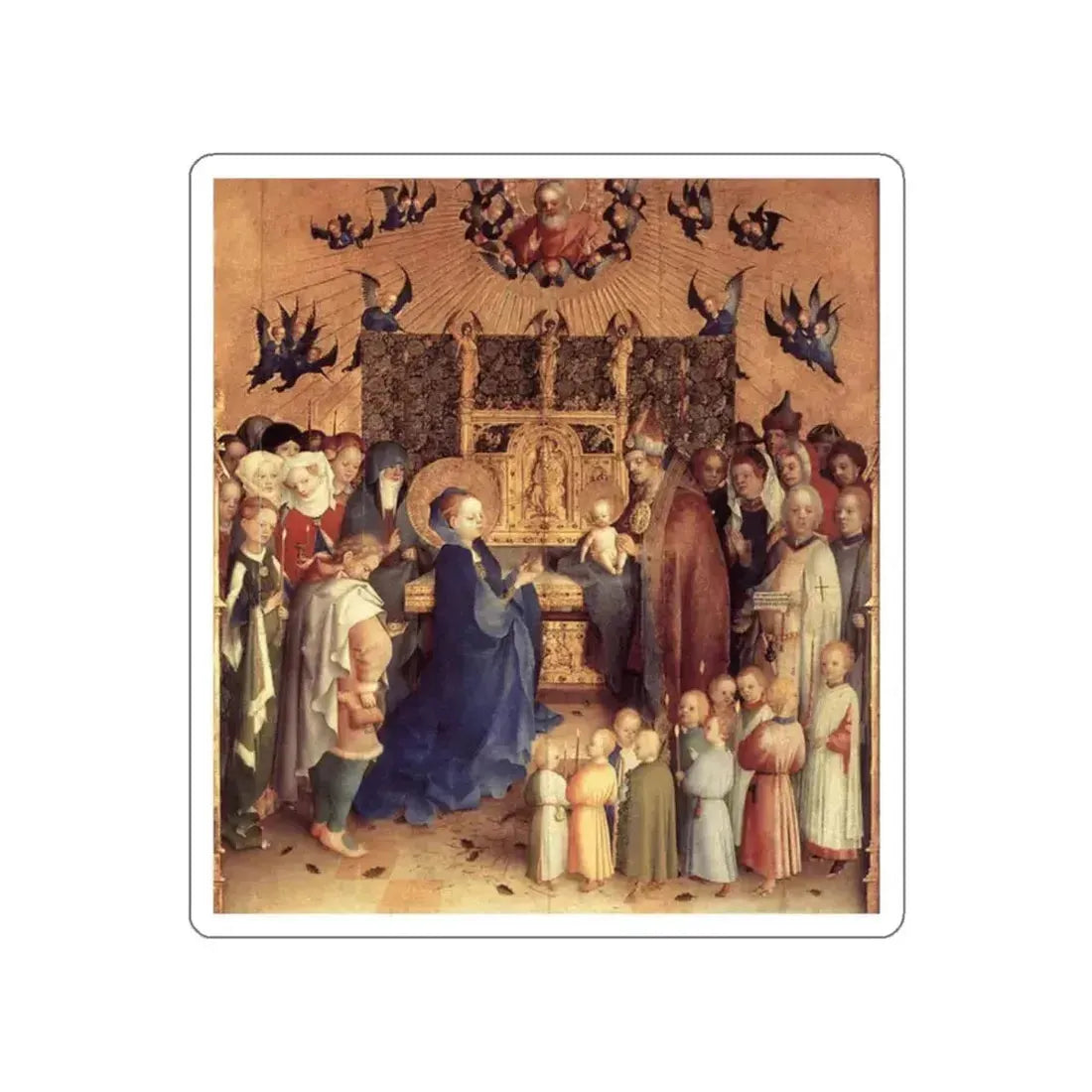 LOCHNER, Stefan - Presentation of Christ in the Temple (Artwork) STICKER Vinyl Die-Cut Decal White Die-Cut 2 Inch - The Sticker Space