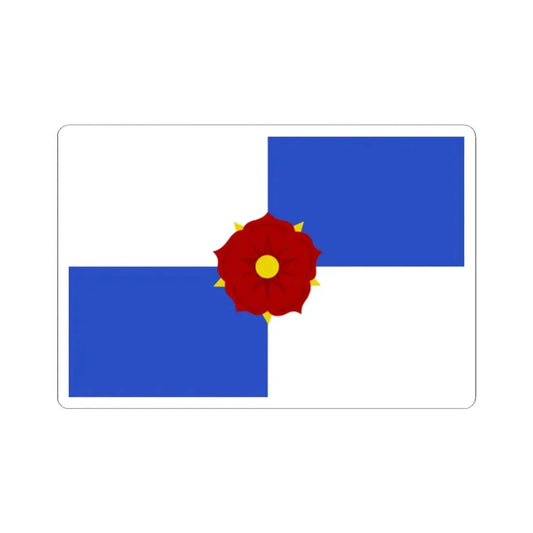 Lochristi vlag (Belgium) STICKER Vinyl Kiss-Cut Decal 2 Inch White - The Sticker Space