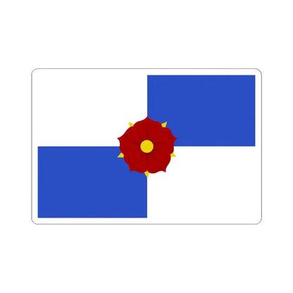 Lochristi vlag (Belgium) STICKER Vinyl Kiss-Cut Decal 6 Inch White - The Sticker Space