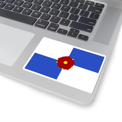 Lochristi vlag (Belgium) STICKER Vinyl Kiss-Cut Decal - The Sticker Space