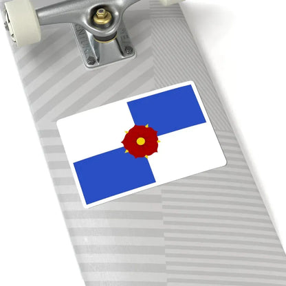 Lochristi vlag (Belgium) STICKER Vinyl Kiss-Cut Decal - The Sticker Space