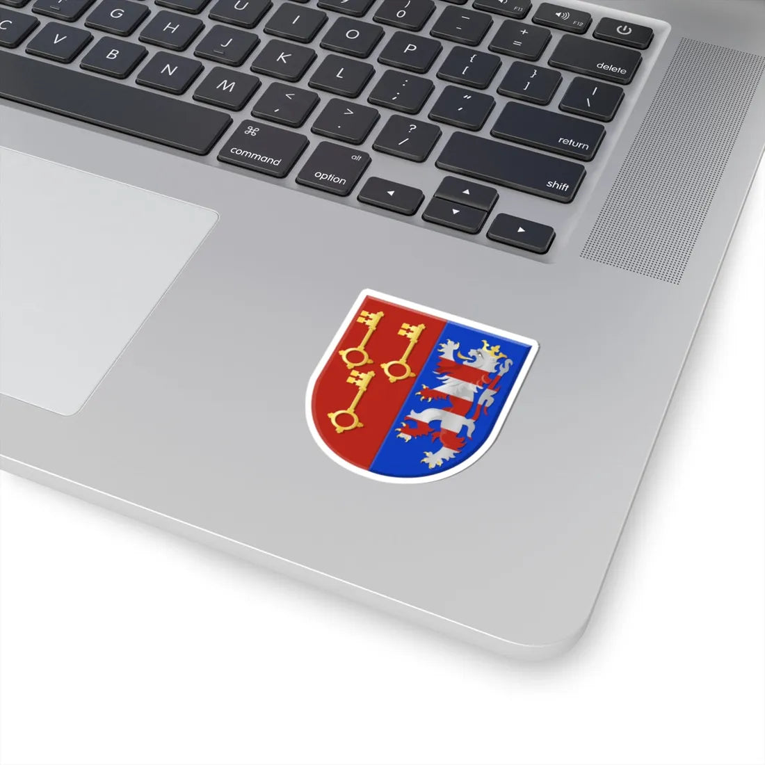 Lochristi wapen (Belgium) (Coat of Arms) STICKER Vinyl Kiss-Cut Decal - The Sticker Space