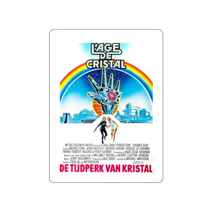 LOGAN'S RUN (BELGIAN) 1976 Movie Poster STICKER Vinyl Die-Cut Decal - The Sticker Space