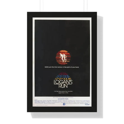 LOGAN'S RUN (TEASER) 1976 - Framed Movie Poster 16″ x 24″ Black - The Sticker Space