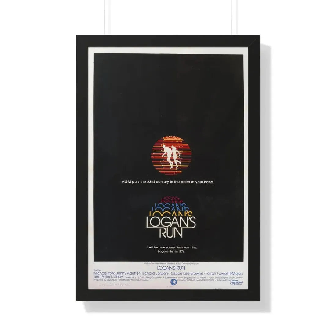 LOGAN'S RUN (TEASER) 1976 - Framed Movie Poster - The Sticker Space