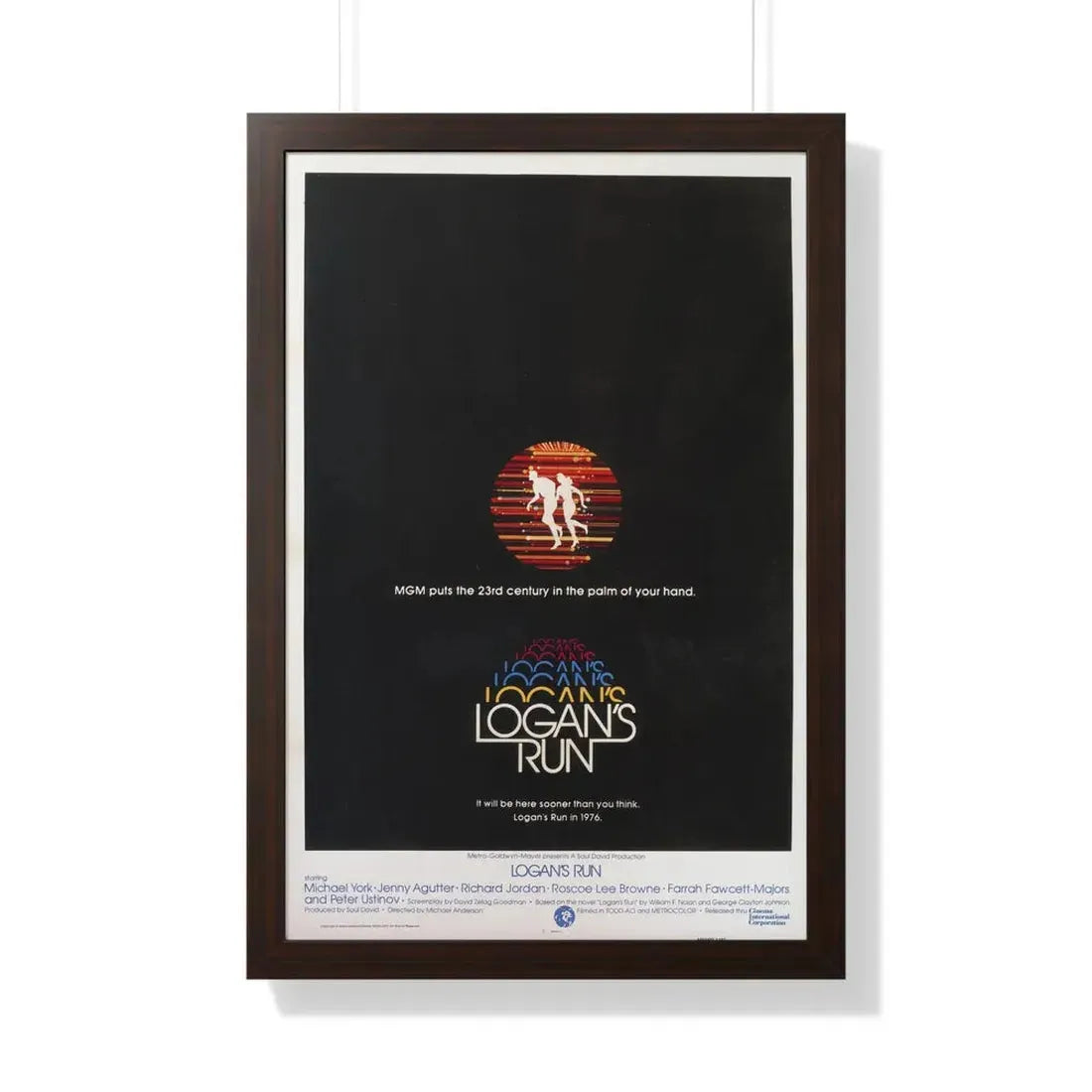 LOGAN'S RUN (TEASER) 1976 - Framed Movie Poster - The Sticker Space