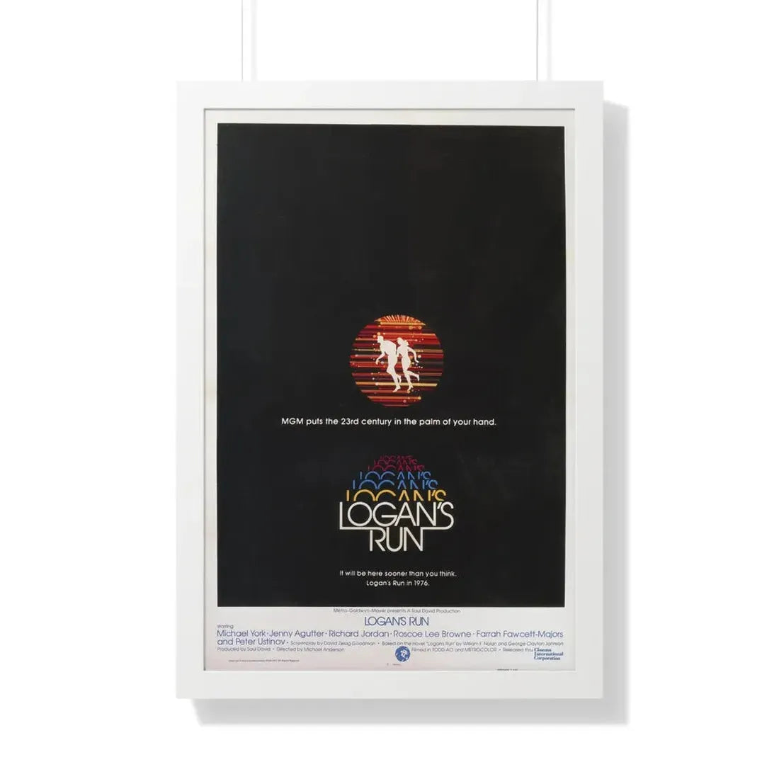 LOGAN'S RUN (TEASER) 1976 - Framed Movie Poster - The Sticker Space
