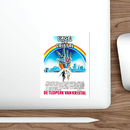 LOGAN'S RUN (BELGIAN) 1976 Movie Poster STICKER Vinyl Die-Cut Decal-The Sticker Space