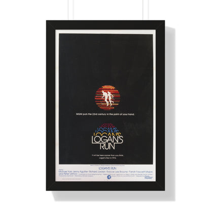 LOGAN'S RUN (TEASER) 1976 - Framed Movie Poster-16″ x 24″-The Sticker Space