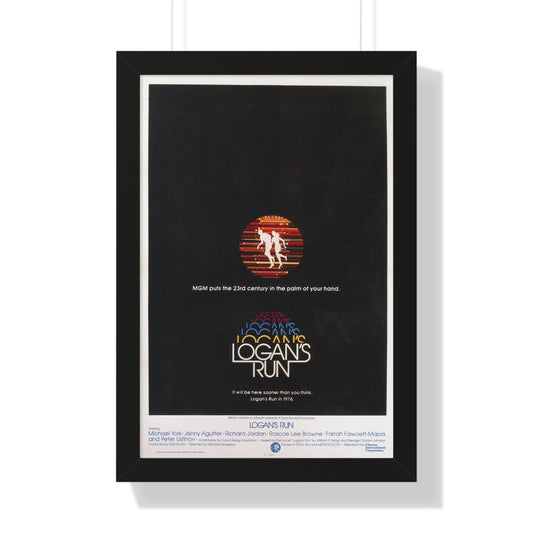 LOGAN'S RUN (TEASER) 1976 - Framed Movie Poster-16″ x 24″-The Sticker Space