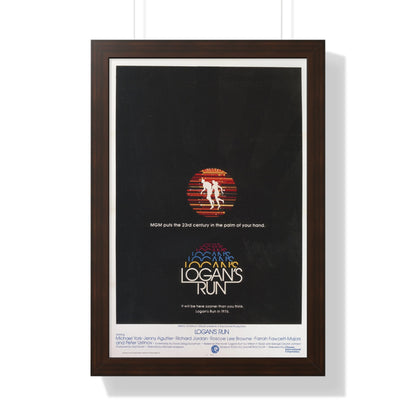 LOGAN'S RUN (TEASER) 1976 - Framed Movie Poster-16″ x 24″-The Sticker Space