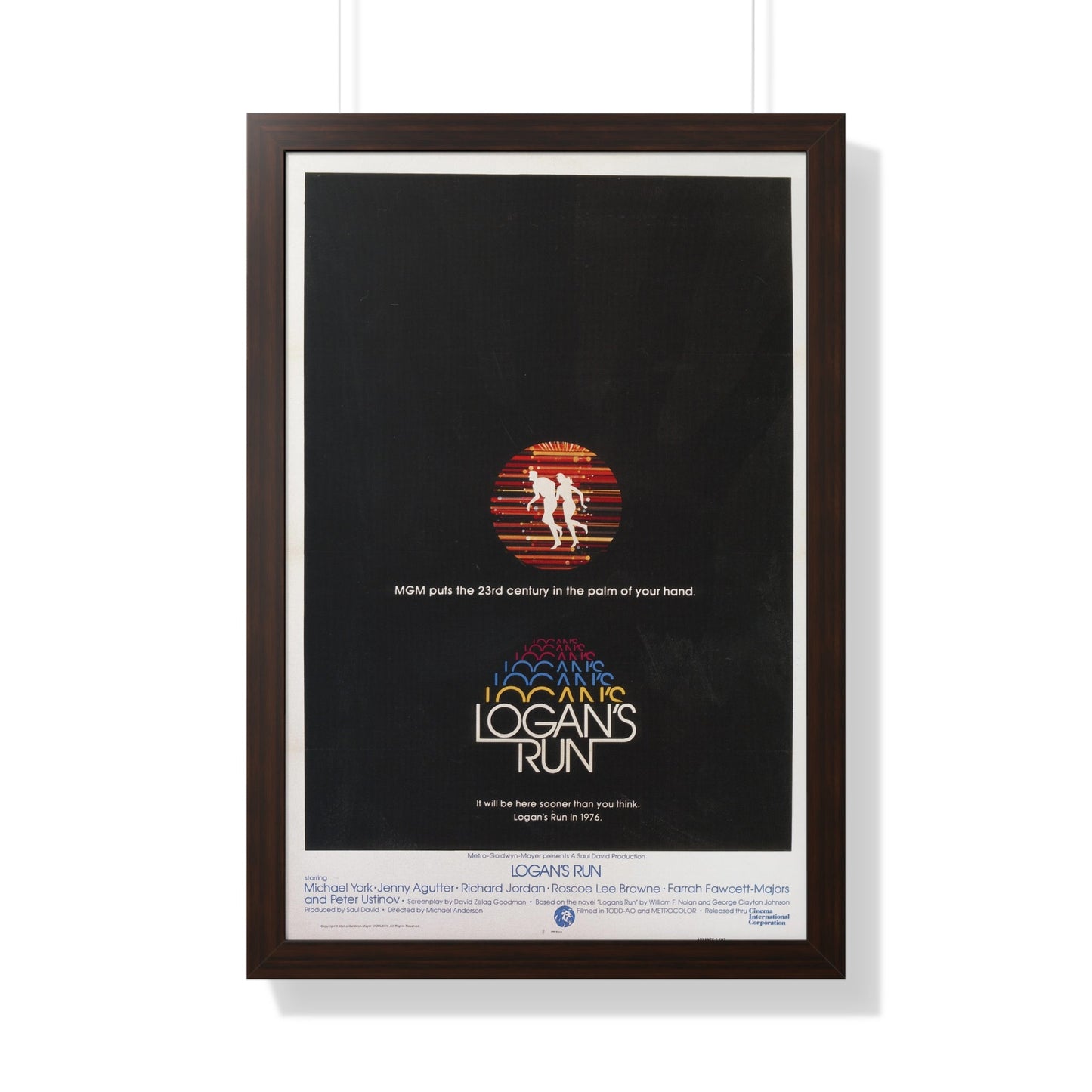 LOGAN'S RUN (TEASER) 1976 - Framed Movie Poster-20" x 30"-The Sticker Space