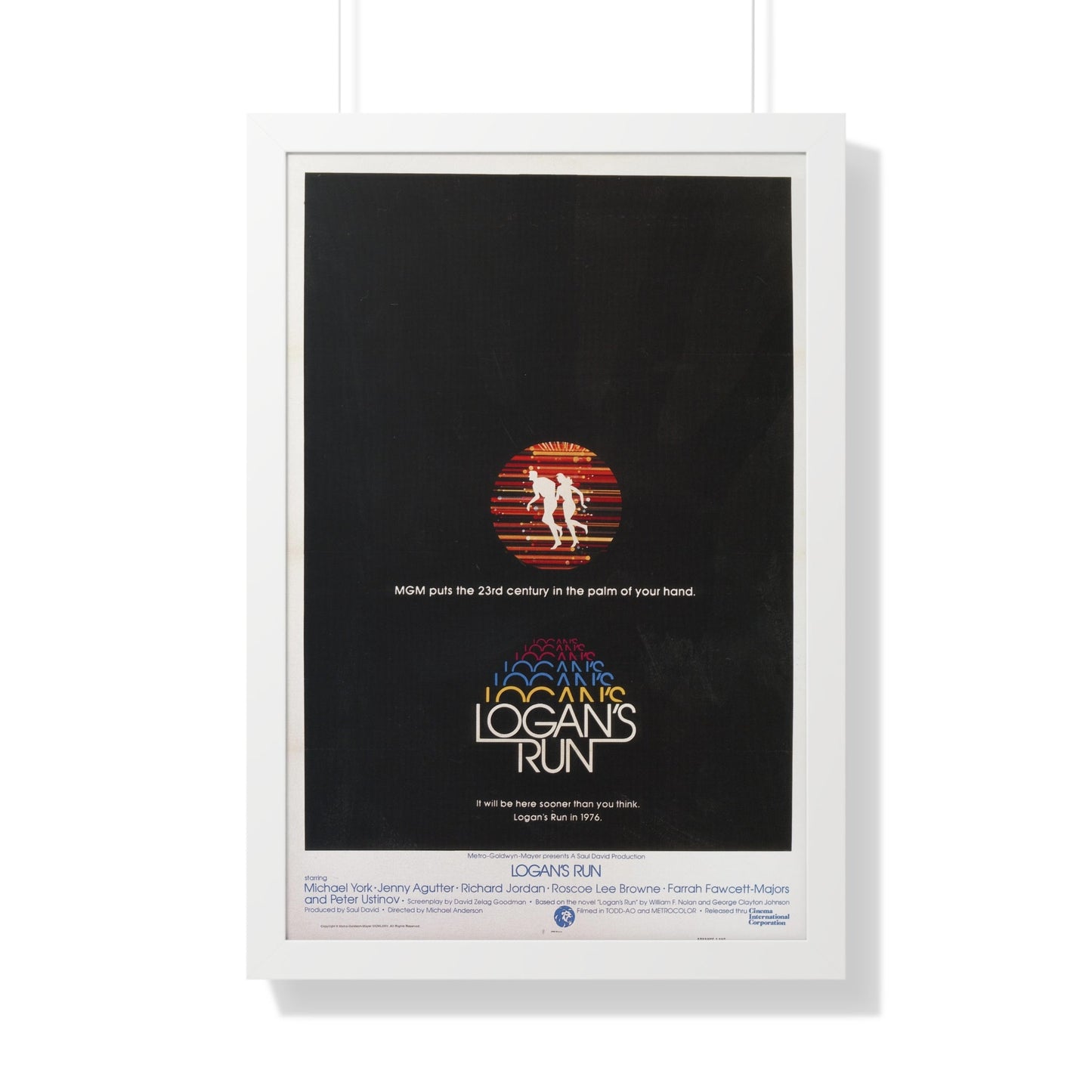 LOGAN'S RUN (TEASER) 1976 - Framed Movie Poster-20" x 30"-The Sticker Space