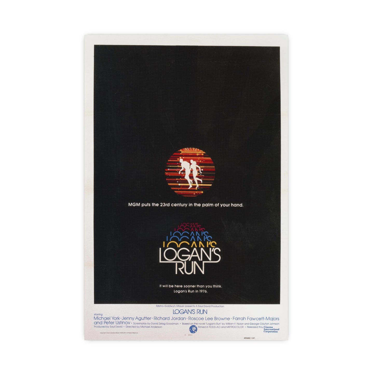 LOGAN'S RUN (TEASER) 1976 - Paper Movie Poster-16″ x 24″ (Vertical)-The Sticker Space