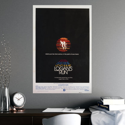 LOGAN'S RUN (TEASER) 1976 - Paper Movie Poster-The Sticker Space