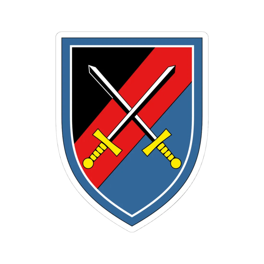 Logistikbrigade 100 Bundeswehr (Germany) (Coat of Arms) STICKER Vinyl Kiss-Cut Decal 4 Inch White - The Sticker Space