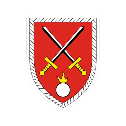Logistikzentrum des Heeres Bundeswehr (Germany) (Coat of Arms) STICKER Vinyl Kiss-Cut Decal 2 Inch White - The Sticker Space