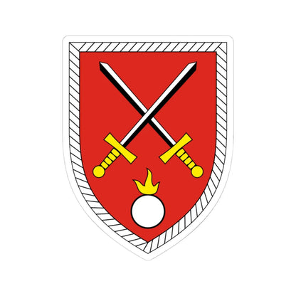 Logistikzentrum des Heeres Bundeswehr (Germany) (Coat of Arms) STICKER Vinyl Kiss-Cut Decal 4 Inch White - The Sticker Space