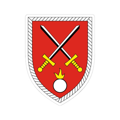 Logistikzentrum des Heeres Bundeswehr (Germany) (Coat of Arms) STICKER Vinyl Kiss-Cut Decal 6 Inch White - The Sticker Space