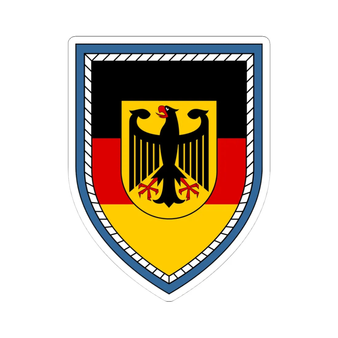 LogKdo Bw (Germany) (Coat of Arms) STICKER Vinyl Kiss-Cut Decal 4 Inch White - The Sticker Space