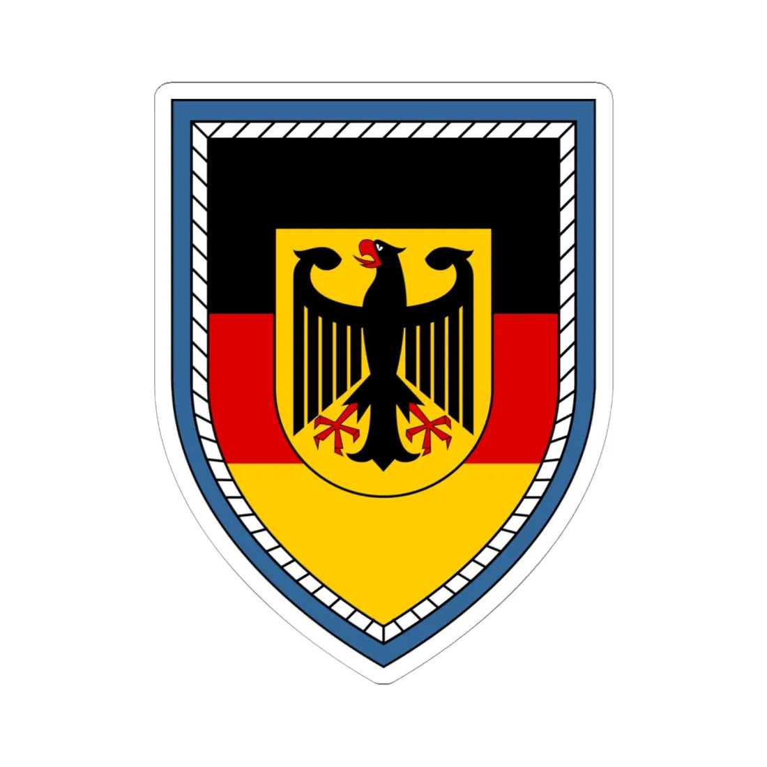 LogKdo Bw (Germany) (Coat of Arms) STICKER Vinyl Kiss-Cut Decal 6 Inch White - The Sticker Space