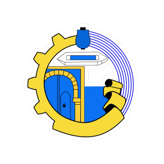 Logo commune Ksar Hellal (Tunisia) (Coat of Arms) STICKER Vinyl Kiss-Cut Decal 2 Inch White - The Sticker Space