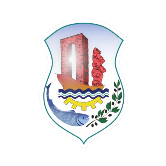 Logo commune Mahdia (Tunisia) (Coat of Arms) STICKER Vinyl Kiss-Cut Decal 2 Inch White - The Sticker Space